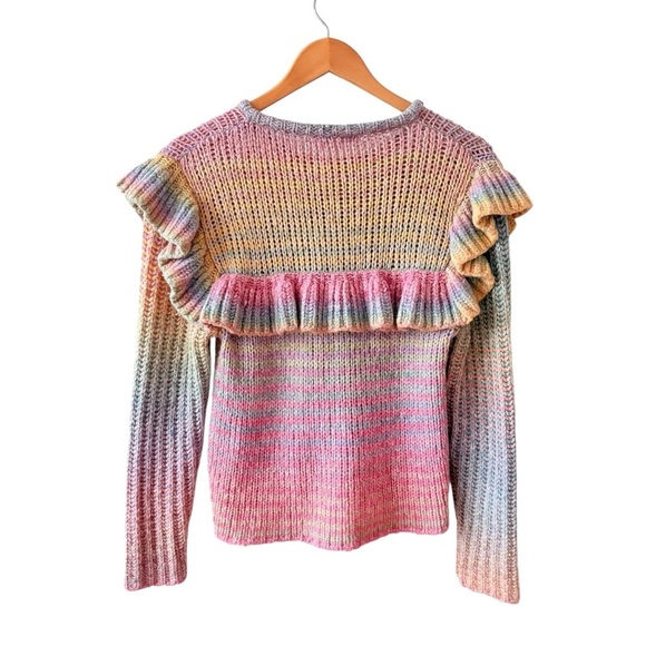 LoveShackFancy Yumi Ruffle Pullover Sweater - Picture 3 of 10